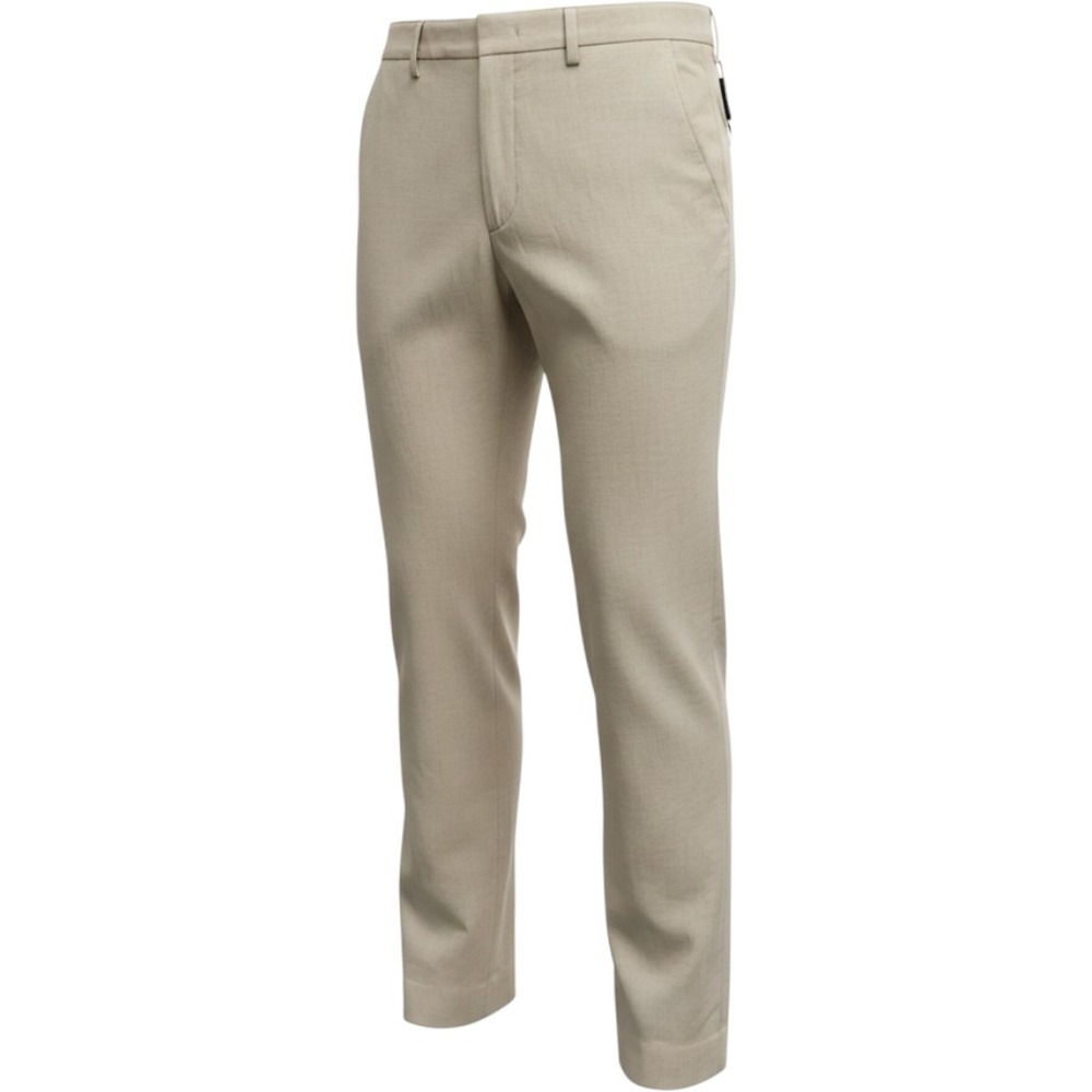 Brooks Brothers Dress Pants Boys 20R Khaki Linen Blend Flat Front Chino Trousers